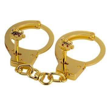 Наручники LOCKINK Pretty-sub Handcuffs, золотисті, металеві, можна відкрити без ключа SX0896 фото