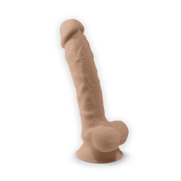Фалоімітатор з вібрацією SilexD Vetus Vibro Flesh (MODEL 1 size 8in) + LRS, двошаровий, діам. 4,2 см SO8213 фото