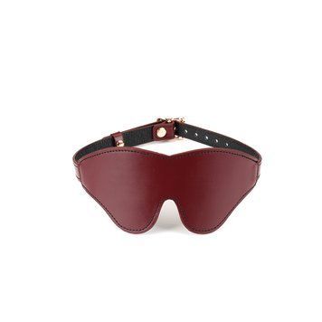 Шкіряна маска на очі Liebe Seele Wine Red Blindfold SO9449 фото