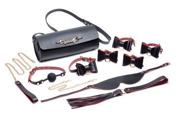 Набір БДСМ з дорожньою сумкою Master Series: Bow &mdash; Luxury BDSM Set With Travel Bag, 11 предметів SO8796 фото