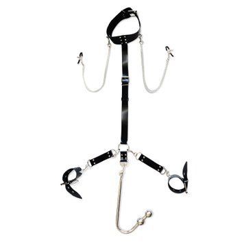 Бондажний набір з металевим анальним гаком Art of Sex Beatrice Bondage set with anal hook №&thinsp;3 SO8508 фото