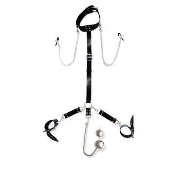 Бондажний набір з металевим анальним гаком Art of Sex Beatrice Bondage set with anal hook №&thinsp;4 SO8509 фото