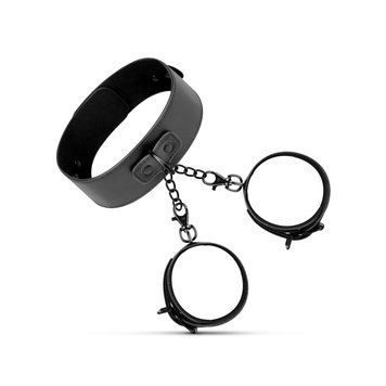 Наручники з нашийником Bedroom Fantasies: Collar & Wrist Cuffs, чорні SO8805 фото